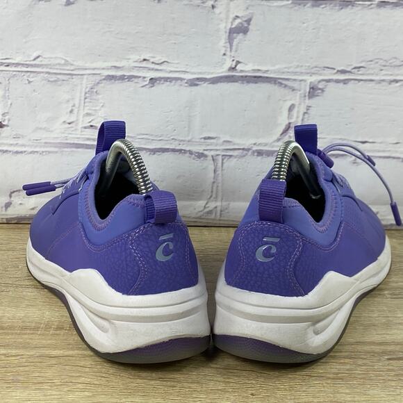 Clove Purple White Nursing Shoes Women's 8 Comfort Walking Healthcare Sneakers - Picture 4 of 8